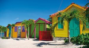 Die bunten Strandhäuser sind typisch für Grenada.