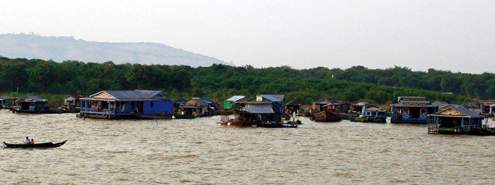 Die schwimmenden Dörfer auf dem Tonle-Sap-See