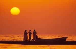 Sonnenuntergang an der omanischen Küste